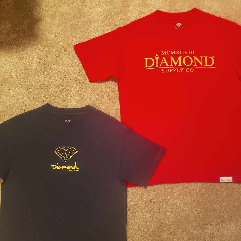 Mens diamond supply t-shirts